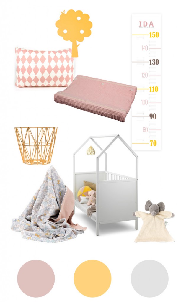 Mädchenzimmer in rosa & gelb – sanvie|mini